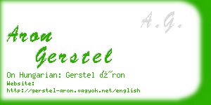 aron gerstel business card